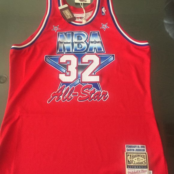 Magic Johnson 1991 NBA All-Star Jersey - Picture 10 of 11